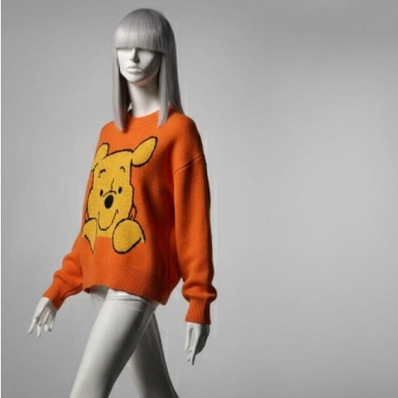 Orange Winnie the Pooh Sweater - Picture 1 of 4